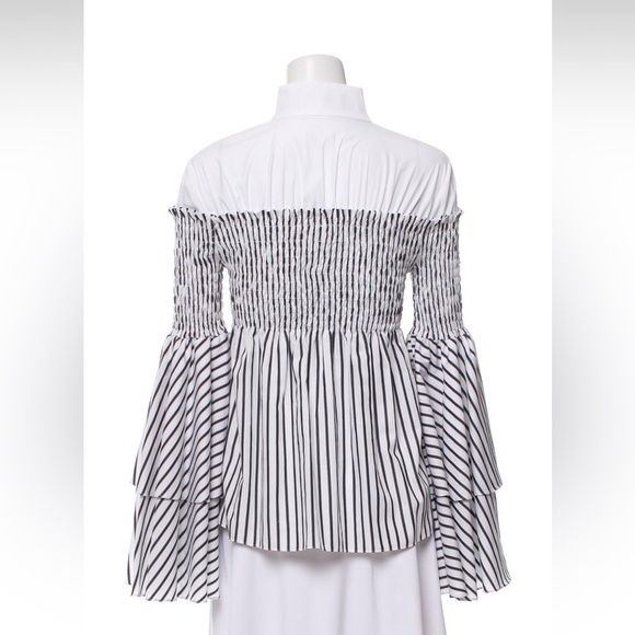 Caroline Constas Striped Blouse - Picture 3 of 4